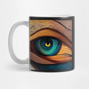 Eagle Eye in Bright Colours Mug